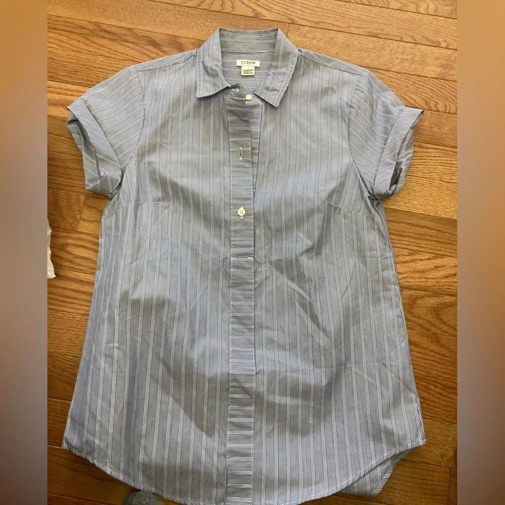J.Crew Button Down Blouse Dress Shirt NWT